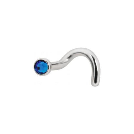 Titanium Highline Jewelled Nose Stud