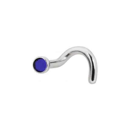 Titanium Highline Jewelled Nose Stud