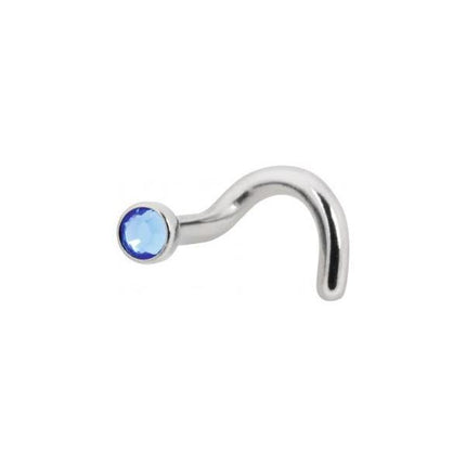 Titanium Highline Jewelled Nose Stud