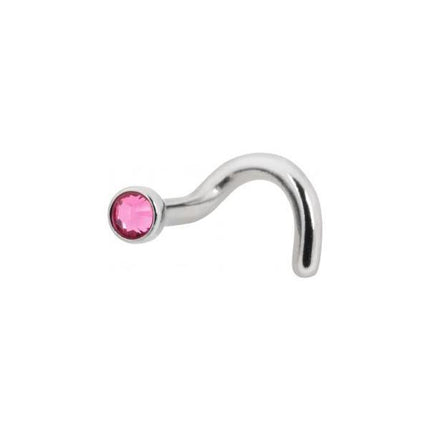 Titanium Highline Jewelled Nose Stud