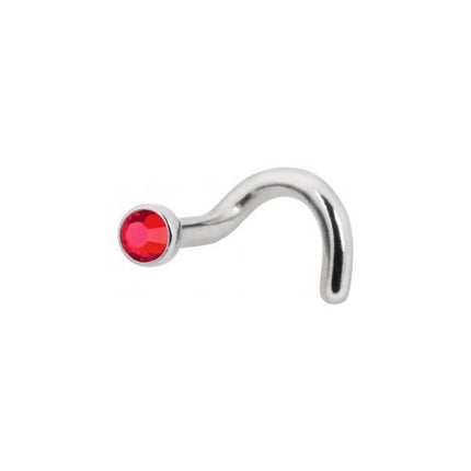 Titanium Highline Jewelled Nose Stud