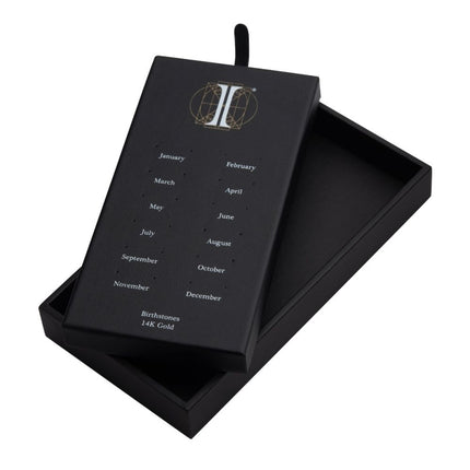 Invictus 24 Hole Black Leatherette Pad for 14Kt Gold Birthstone Tops