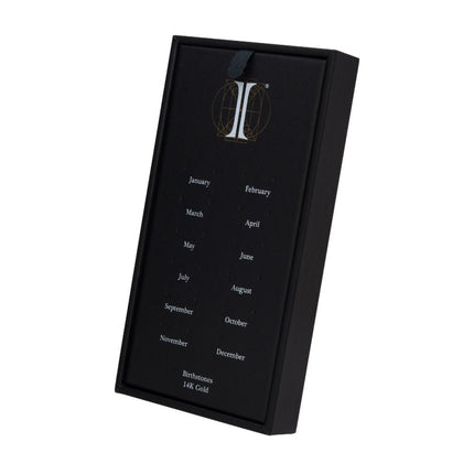 Invictus 24 Hole Black Leatherette Pad for 14Kt Gold Birthstone Tops