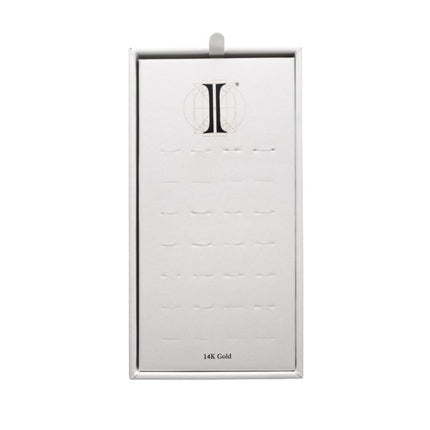 Invictus 28 Hole White Leatherette Pad for 14Kt Gold Hinged Segment Clickers