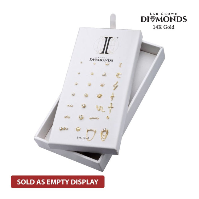 Invictus 28 Hole White Leatherette Pad for 14Kt Gold Lab-Grown Diamond Tops