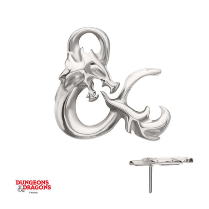 Invictus Titanium Dungeons & Dragons 3D Ampersand Logo Threadless Top