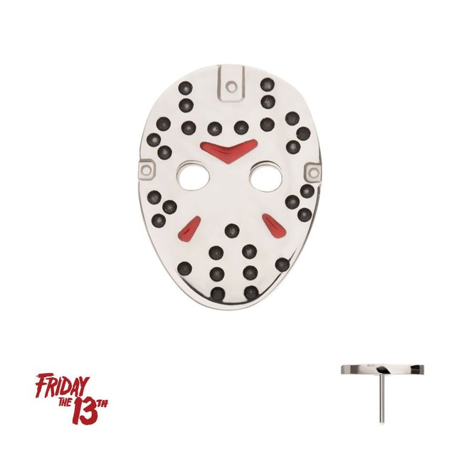 Invictus Titanium Threadless Enamel Friday The 13th Jason Mask Top