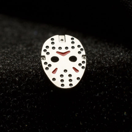 Invictus Titanium Threadless Enamel Friday The 13th Jason Mask Top