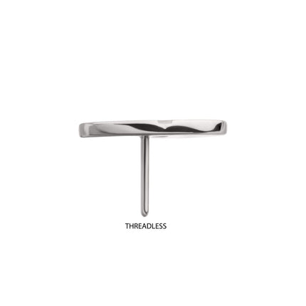 Invictus 14Kt White Gold Friday The 13th Jason Mask Threadless Top