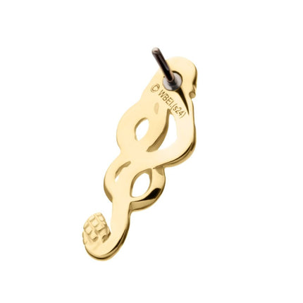 Invictus 14Kt Gold Harry Potter Dark Mark Symbol Threadless Top