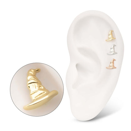 Invictus 14Kt Gold Harry Potter Sorting Hat Threadless Top