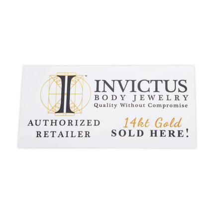 Invictus Window Cling