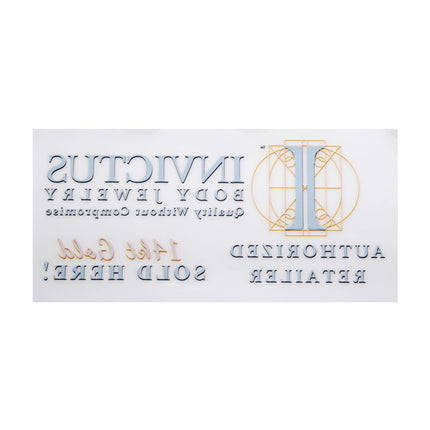 Invictus Window Cling