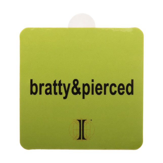 Invictus' Sticker "bratty&pierced"