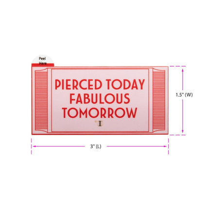 Invictus' Sticker "Pierced Today Fabulous Tomorrow"