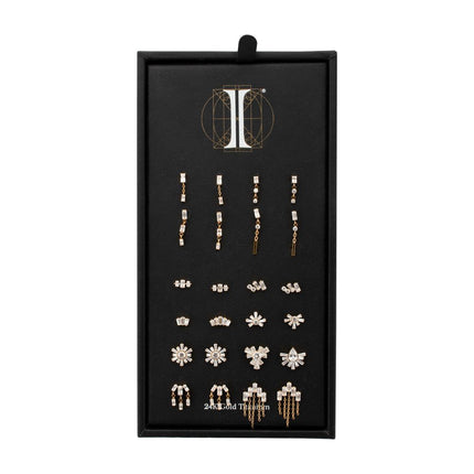 Invictus 24Kt Gold PVD Titanium Threadless Basic Top Collection and Display