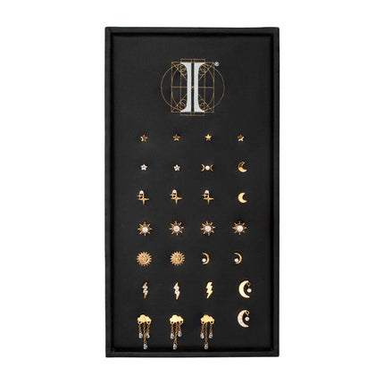 Invictus 24Kt Gold PVD Titanium Celestial Threadless Top Collection and Display