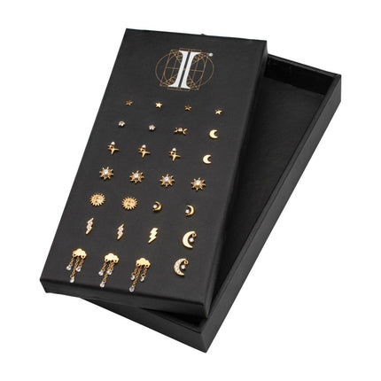 Invictus 24Kt Gold PVD Titanium Celestial Threadless Top Collection and Display