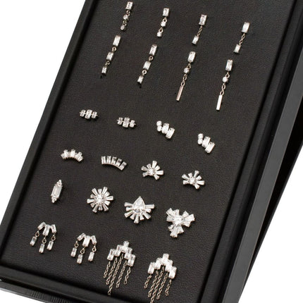 Invictus Titanium Baguette Brilliance Threadless Top Collection and Display