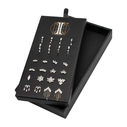Invictus Titanium Baguette Brilliance Threadless Top Collection and Display