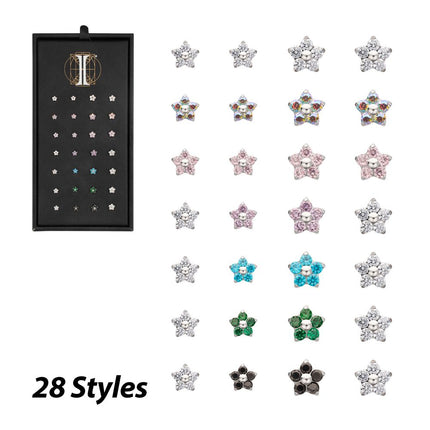 Invictus Titanium Flower Threadless Top Collection and Display