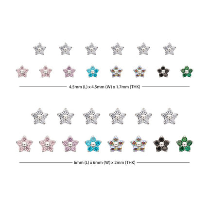 Invictus Titanium Flower Threadless Top Collection and Display