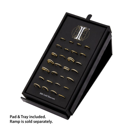 Invictus 24Kt Gold PVD Titanium Hinged Segment Clicker Collection and Display