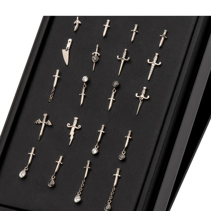 Invictus Titanium Threadless Dagger Top Collection and Display