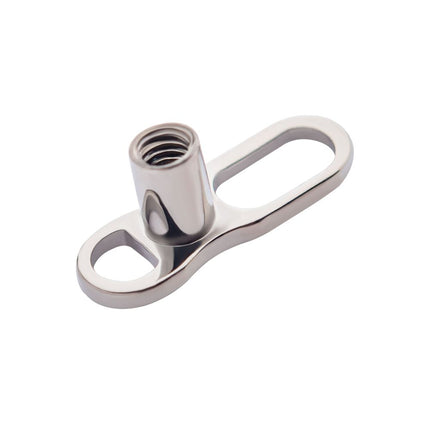 Invictus Titanium Internally Threaded Microdermal V2 Anchor Base with 14g Threading