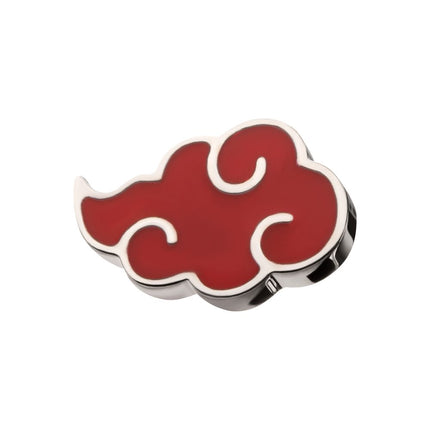 Invictus Titanium Threadless Enamel Naruto Shippuden Akatsuki Cloud Symbol Top