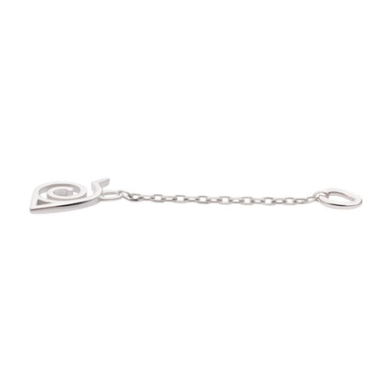 Invictus 14Kt White Gold Naruto Shippuden Hidden Leaf Village Logo Dangle Charm