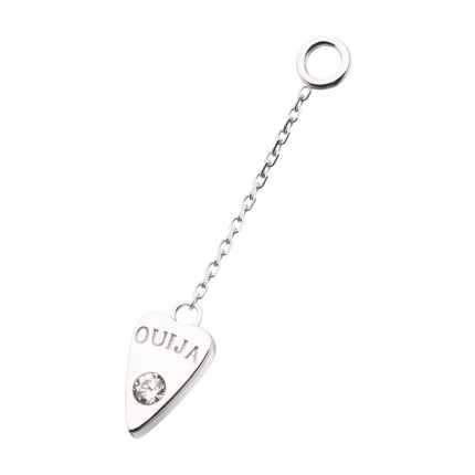 Invictus 14Kt White Gold Hasbro Ouija Planchette Dangle Charm