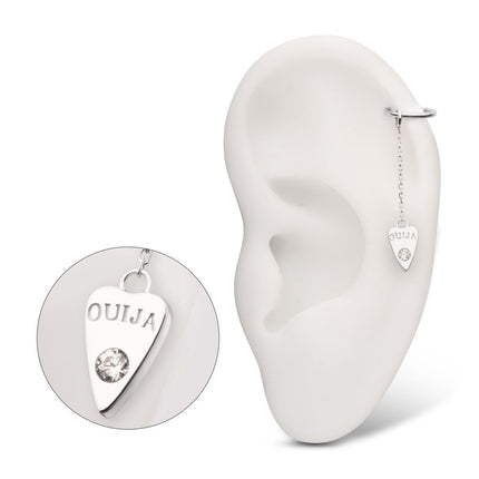 Invictus 14Kt White Gold Hasbro Ouija Planchette Dangle Charm