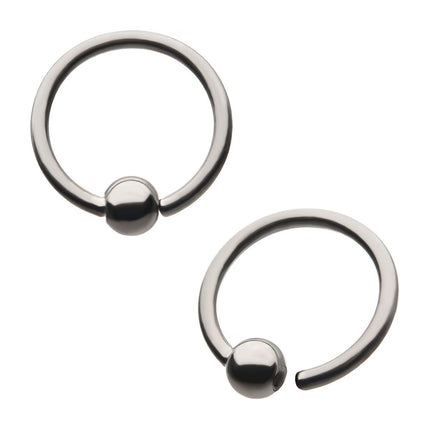Invictus Niobium Captive Bead Ring with Titanium Attached Ball