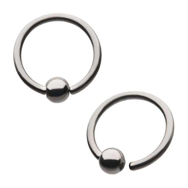 Invictus Niobium Captive Bead Ring with Titanium Attached Ball