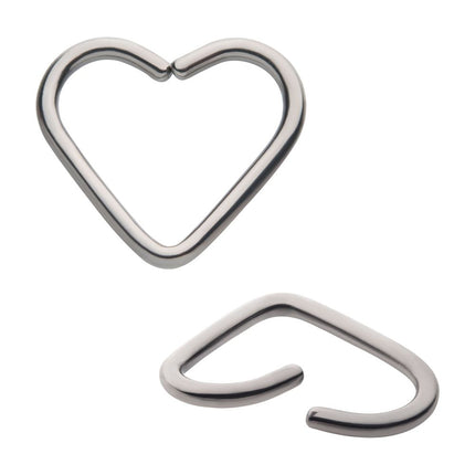 Invictus Niobium Heart Seamless Split Ring