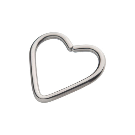 Invictus Niobium Heart Seamless Split Ring