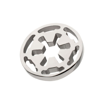 Invictus Titanium Threadless Star Wars Imperial COG Logo Top