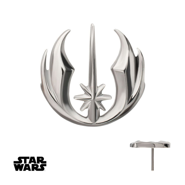 Invictus Titanium Threadless Star Wars Jedi Symbol Top