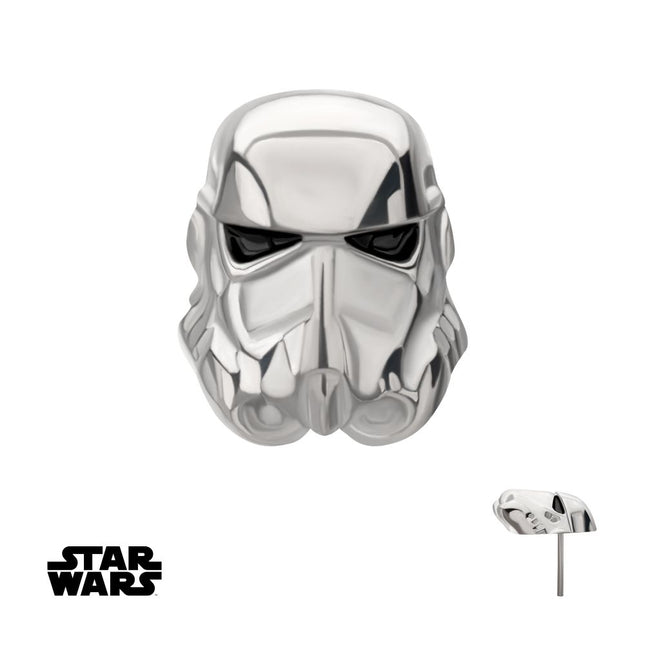 Invictus Titanium Threadless Star Wars Flat Back 3D Stormtrooper Top