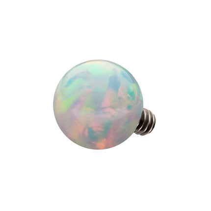 Invictus 14g Titanium Internally Threaded with Synthetic Opal Ball Top