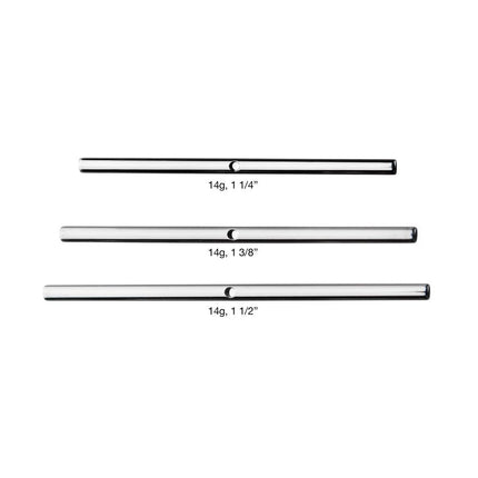 Invictus Titanium Single Thread Drilled Industrial Barbells