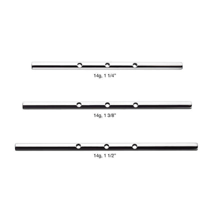 Invictus Titanium Multi-Thread Drilled Industrial Barbells