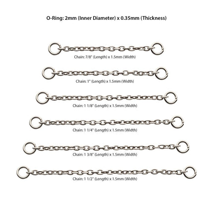 Invictus Titanium 1.5mm Rolo Chain with Ring