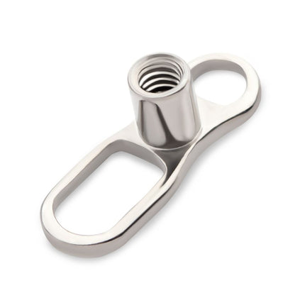 Invictus Titanium Internally Threaded with 2 Hole Dermal Anchor Base