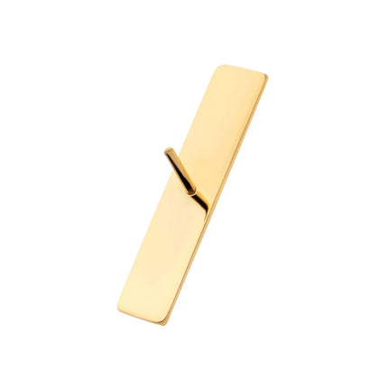 Invictus 24Kt Gold PVD Titanium Threadless 5 Pyramid Stud Top