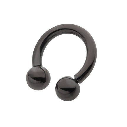 Invictus Black PVD Titanium Internally Threaded Circular Barbells