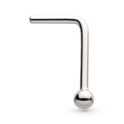Invictus Titanium 2mm Ball L-Shape Nose Pin
