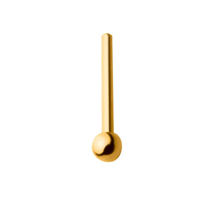 Invictus 24KT Gold PVD Titanium Ball End Nose Pin