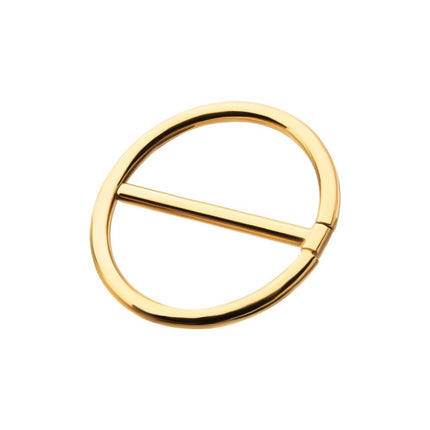 Invictus 24Kt Gold PVD Titanium Nipple Clicker Ring | Sold by piece